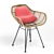 Modern Fabric Dining Chair 3D model small image 2