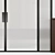 Sleek Glass Partition 8 3D model small image 4