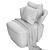 Elegant PR.696 Armchair: Stylish Comfort 3D model small image 7