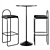 Modern Minimalist Bar Set by AYTM 3D model small image 1