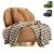 Elegant Leather Swivel Chair 3D model small image 6