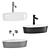 Omnires Siena Washbasin Set 3D model small image 2