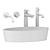 Omnires Siena Washbasin Set 3D model small image 4