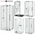 Title: Elite Shower Cubicles by Radaway & Ideal Standard 3D model small image 1