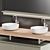 Edone Modern Wall-Mounted Vanity 3D model small image 3