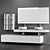 Edone Modern Wall-Mounted Vanity 3D model small image 5