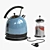 Elegant Electric Kettle Set: KITFORT & French Press 3D model small image 3