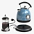 Elegant Electric Kettle Set: KITFORT & French Press 3D model small image 4