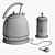 Elegant Electric Kettle Set: KITFORT & French Press 3D model small image 7