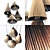 Wood Rattan Wicker Cone Lamp 3D model small image 2