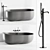 Sleek Arc 2 Shower Tray 3D model small image 1