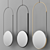 Sleek Round Mirror: MOBILE MIRROR By Kristina Dam Studio 3D model small image 1