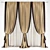 Polyester 217194 221641 Curtains 3D model small image 1