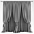 Polyester 217194 221641 Curtains 3D model small image 2