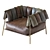 Contemporary Italian Armchair: Tirella by Bonaldo 3D model small image 4