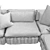 Modular Zulu Sofa: Versatile and Stylish 3D model small image 6