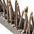 Smoothed Partition Branch Pebble Sculpture 3D model small image 5