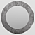 ASIA Round Mirror: Elegant Design 3D model small image 3