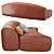 Elegant Parenthesis Sofa: Quinti Parentesi 3D model small image 5