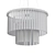 Elegant Frosted Glass Pendant 3D model small image 2