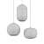 Sleek Black Pendant Light 3D model small image 2