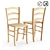 Provincial Plank Chair by Perrine 3D model small image 1