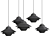 Anzazo UFO Pendant Light 3D model small image 2