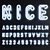 Glowing Alphabet Set 3D model small image 1