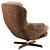 Vintage Dux Shearling Armchairs 3D model small image 13