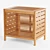 Title: Bamboo Organizer Bin: Stylish Storage Solution 3D model small image 1