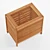 Title: Bamboo Organizer Bin: Stylish Storage Solution 3D model small image 3