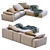 Modern Comfort: Jesse Pasha Sofa 3D model small image 3