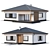 Contemporary Wood Finish One-Storey Cottage 3D model small image 2