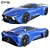 Infiniti Vision GT Blue: Futuristic Concept Car 3D model small image 1