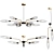 Maytoni Ventura Crystal Chandelier 3D model small image 1