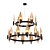 Elegant Willow 36 Chandelier 3D model small image 1