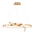 Elegant Swirl LED Ceiling Light 3D model small image 1