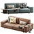 Stylish Aston Sofa: 240x103x80 cm 3D model small image 2