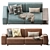 Stylish Aston Sofa: 240x103x80 cm 3D model small image 6