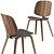 Modern Boconcept Milano Table-Aarhus Dining Chair Set 3D model small image 2