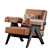 Modern Cassina Capitol Complex Armchair 3D model small image 1