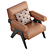 Modern Cassina Capitol Complex Armchair 3D model small image 2