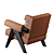 Modern Cassina Capitol Complex Armchair 3D model small image 3