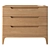 Rustic 3-Drawer Chest Douv 3D model small image 2