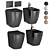 Modern Artceram Bathroom Set 3D model small image 1