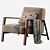 Luxurious Italian Luis Armchair 3D model small image 5