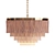 Boho Brass Fringe Pendant 3D model small image 2