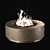 Sleek Bio-Fireplace Set 3D model small image 4