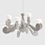 Elegant Bustier Pendant Light 3D model small image 1