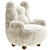 Cozy Comfort: Papa Bear Armchair 3D model small image 1